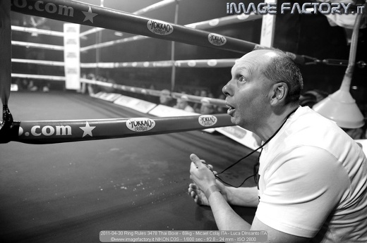 2011-04-30 Ring Rules 3478 Thai Boxe - 69kg - Micael Colaj ITA - Luca DInsanto ITA